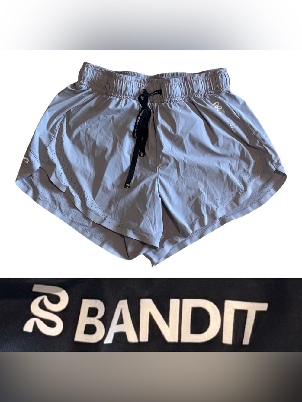 Bandit Running Vento Shorts Lined* 4" Women’s Size Small In Grey